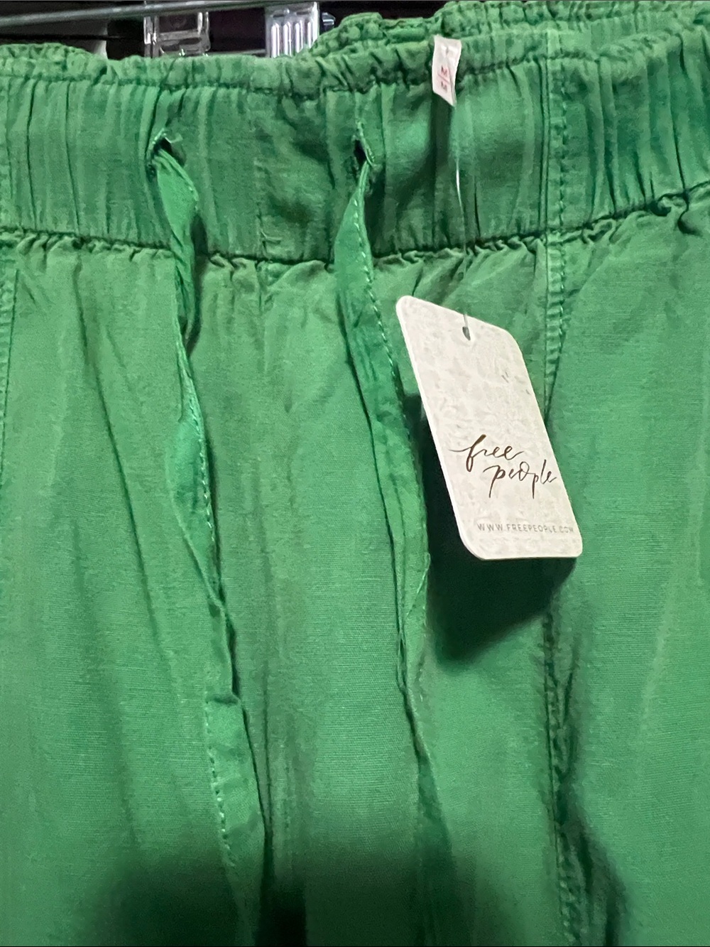 Free People: Hadley Poplin Pants|Tree Leaf/NWT - Picture 3 of 10